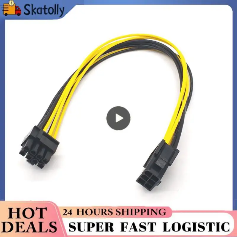 

Yellow Black Adapter Cable Enough Connectors Easy To Use Graphics Adapter Cable Durable Stable Quality Cable Extension Cord