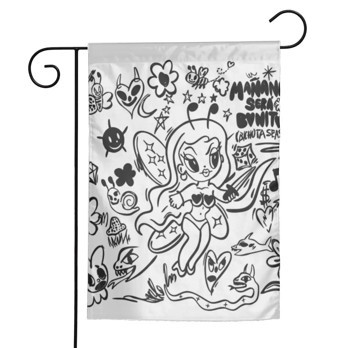 Вертикальный двухсторонний Садовый флаг Karol G Bichota Reggae Ainger Yard уличное украшение