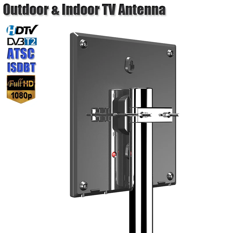 

Top Outdoor TV Antenna For DVB T2 ATSC ISDBT Indoor TV Antenna With 10M Cable UHF Antenna Amplifier Indoor TV Antenna