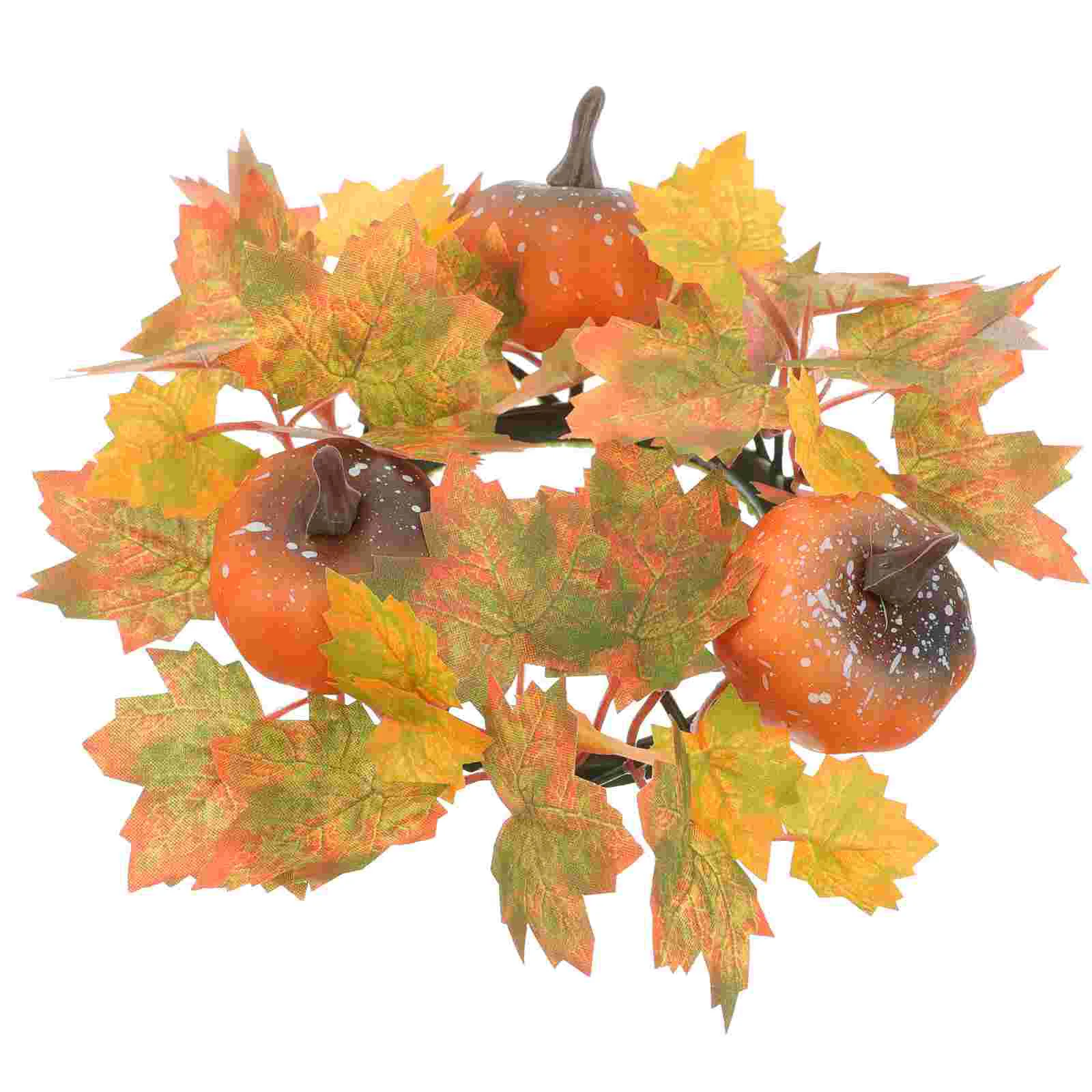 

Maple Leaf Ring Dinner Table Wreath Thanksgiving Wreath for Landscape