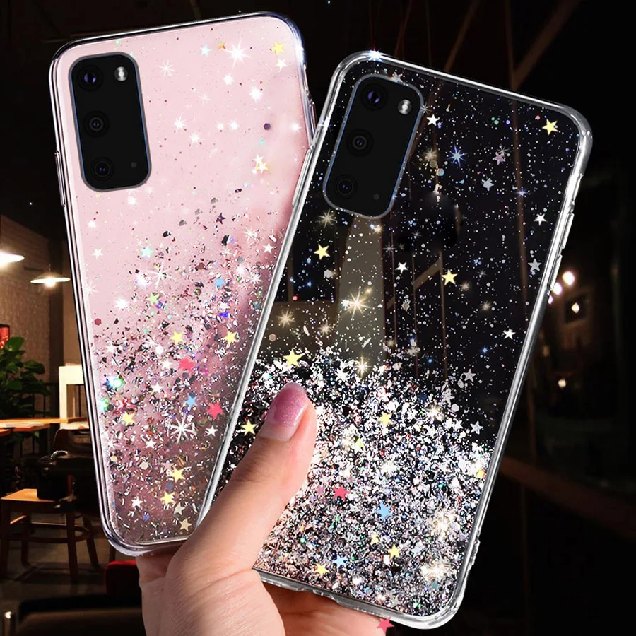

Bling Glitter Soft Cover For Xiaomi Redmi Note 10S 11S 10 11 Pro 4G 10A 10C Poco X3 NFC M3 M4 X4 Pro Mi 11T 11i Lite 5G NE Case