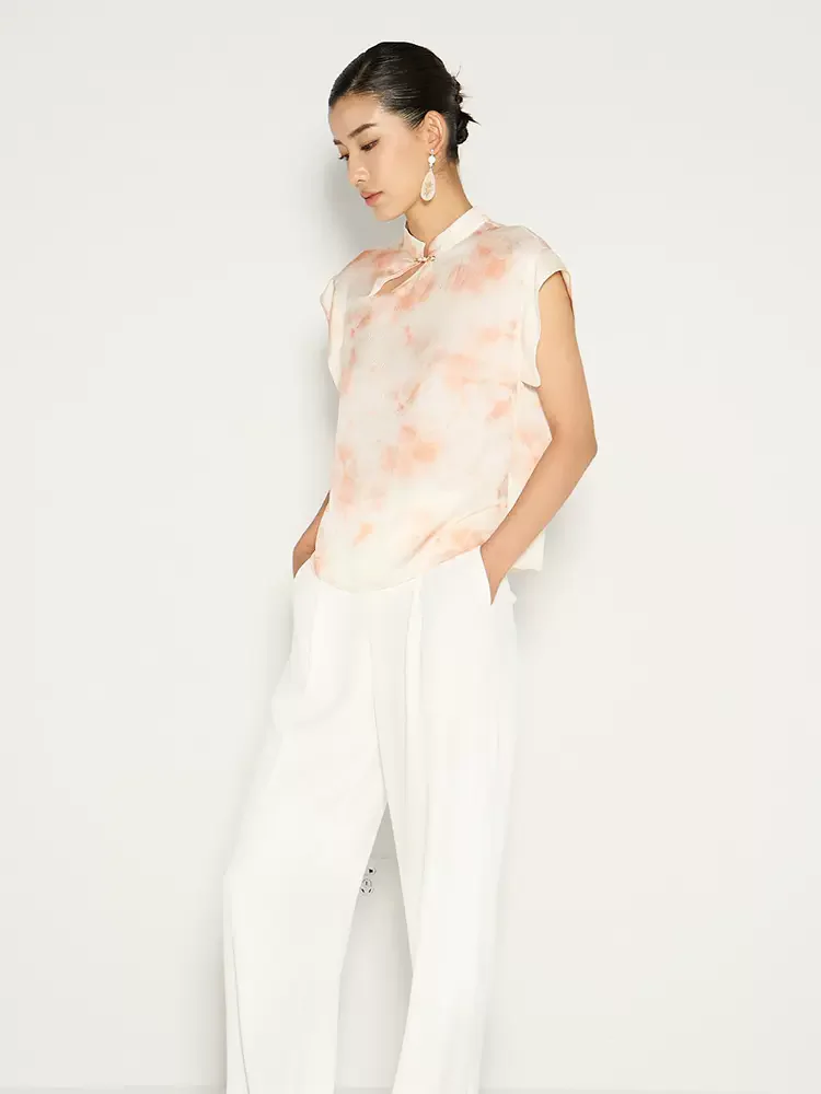 Женская блузка в стиле ретро с рисунком птичьего дерева Новая китайская рубашка