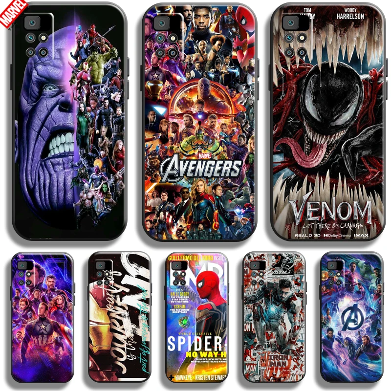 

Marvel Avengers For Xiaomi Redmi 10 Phone Case Redmi 10 Silicone Cover Black Coque Carcasa Back Funda