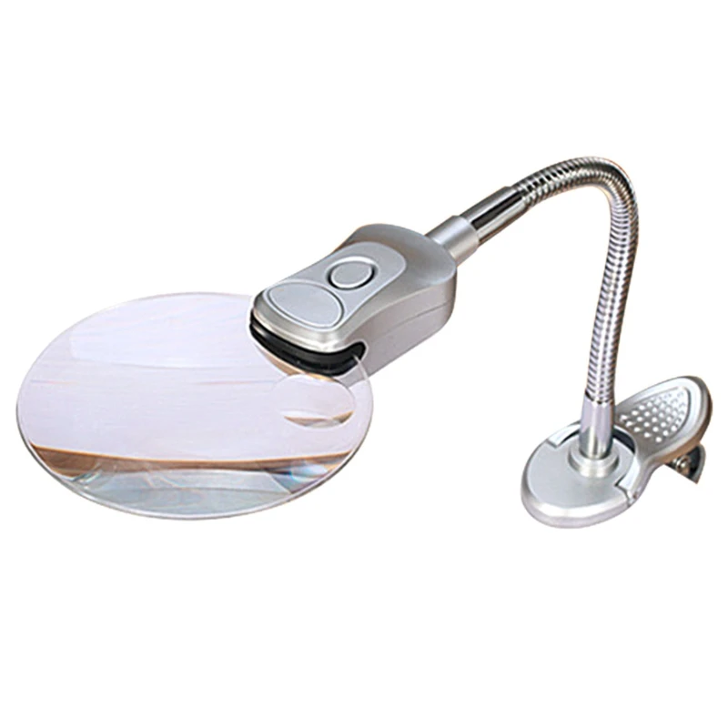 

Jewelry Reading Magnifying Glass Loupe Large Viewing Area All-Optical 2-6 Times Adjustable Magnifier Lens