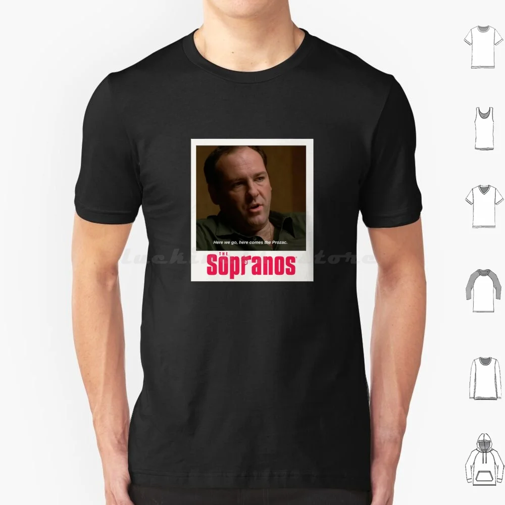 Футболка Here Comes The Prozac Tony Soprano для мужчин женщин и детей 6xl Hawk Sopranos Italian Mob