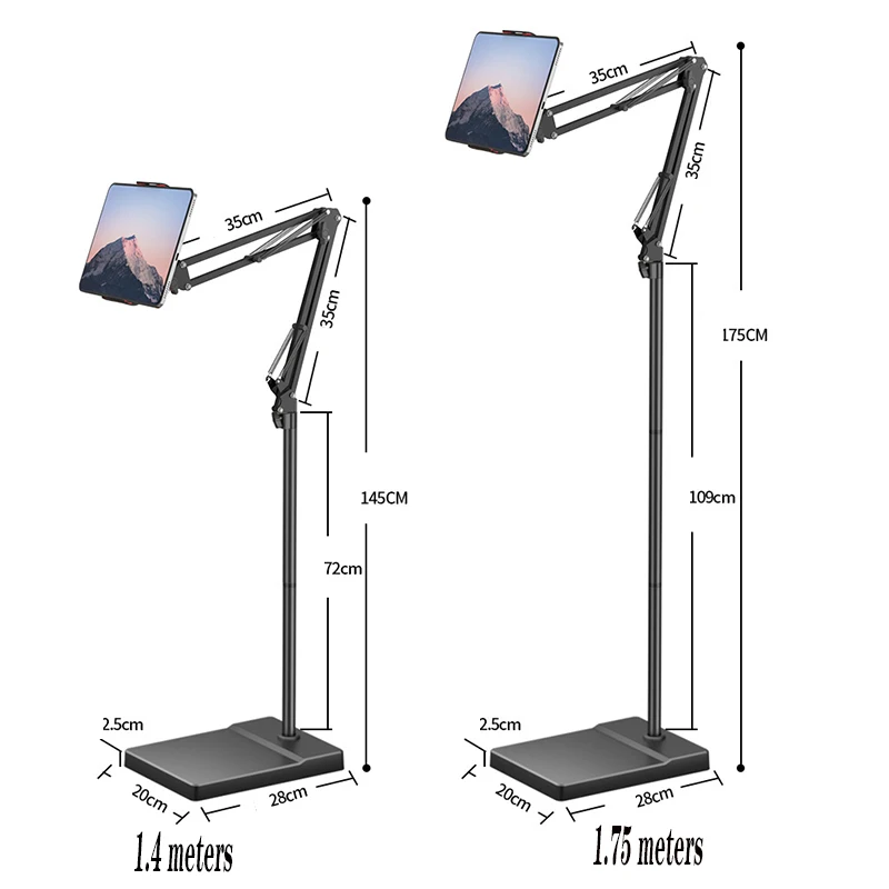 Напольная подставка-держатель для планшетов и телефонов 175 см IPad Air Pro 12 9