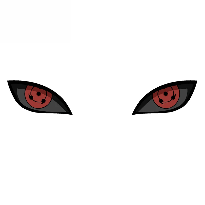 

1 Pair of Stylish Rubbish Metempsychosis Sharingan Anime Car Sticker Vinyl Windows Suitable for All Types of Vehicles 13cm*3cm