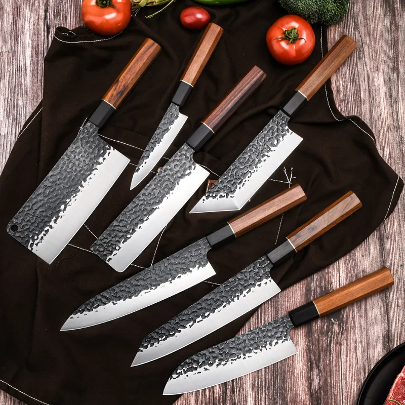 

90Cr18MoV Japanese Knife Set Fish Filleting Salmon Sushi Peeling Knife Professional Stainless Steel Raw Kiritsuke Knife