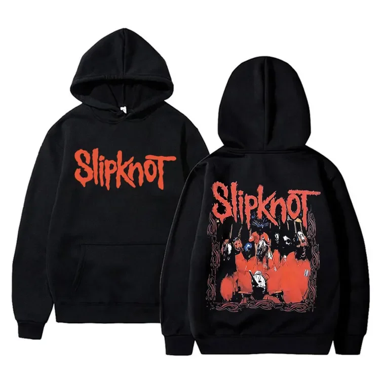 

Slipknots Heavy Mental Band Music Graphics Hoodie Men Women's Vintage Rock Brand Hoodies Male Gothic Punk Oversized Sweatshirts