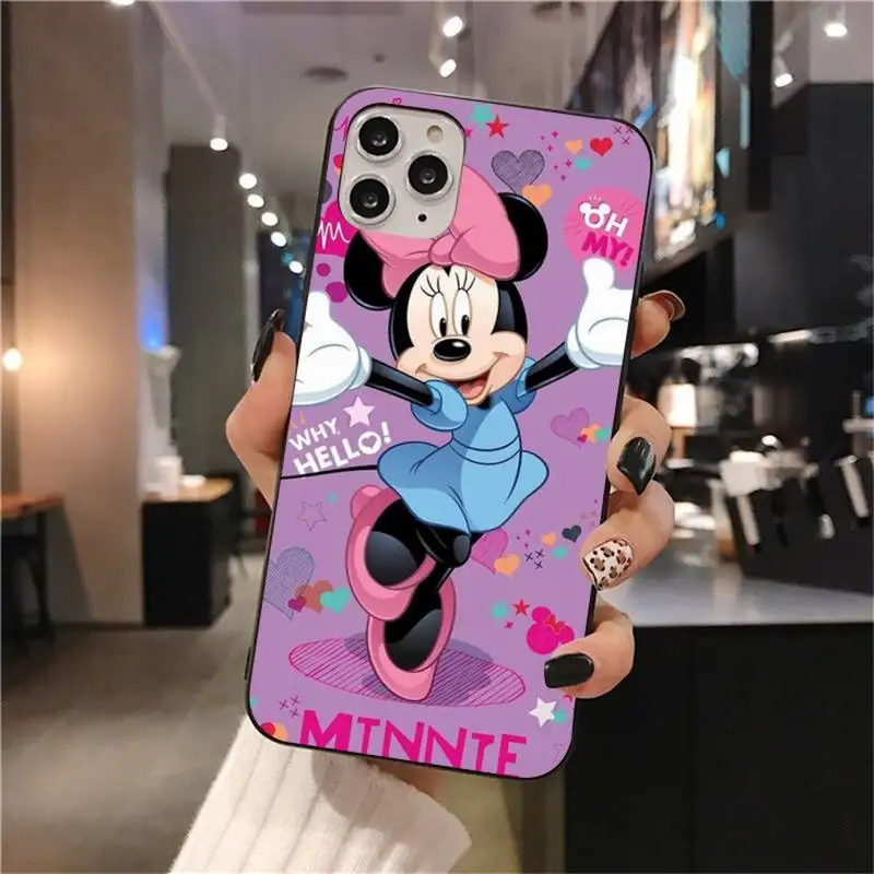 Disney Cartoon Mickey and Minnie Mouse Phone Case For iphone 14 13 12 11 Pro Mini XS Max 8 7 Plus X SE 2020 XR cover