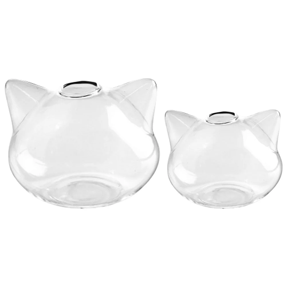 

2 Pcs Vintage Glass Vase Flower Vases Decorative Glass Vases Glass Flower Planter Green Glass Vase Glass Vase Decor Decorate