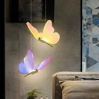 modern led pendant luxury decor lamps for dining room bedroom lights hallway chandelier aisle gold butterfly hanging lamps