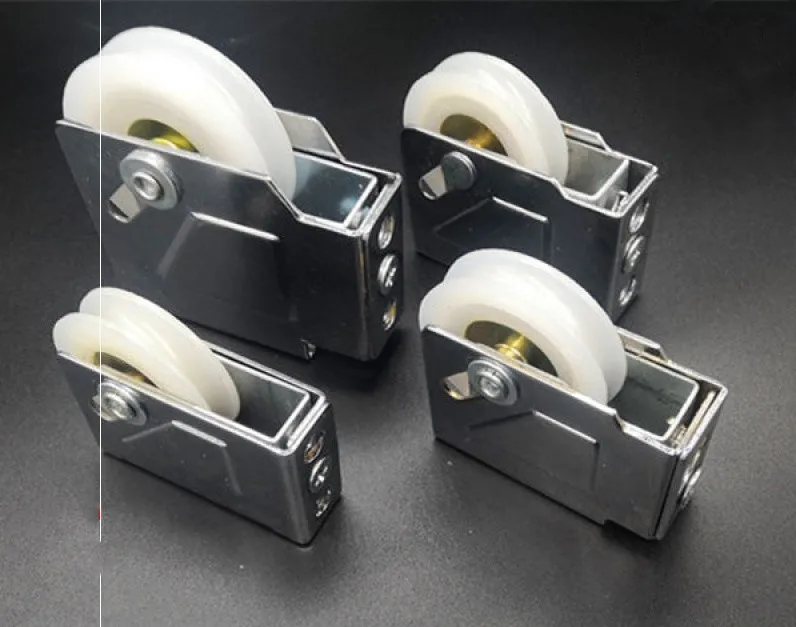 Дверные и оконные роликовые ролики из алюминиевого сплава для раздвижных дверей и окон, нейлоновые ролики шкафа, фурнитура для шкафов и мебели.