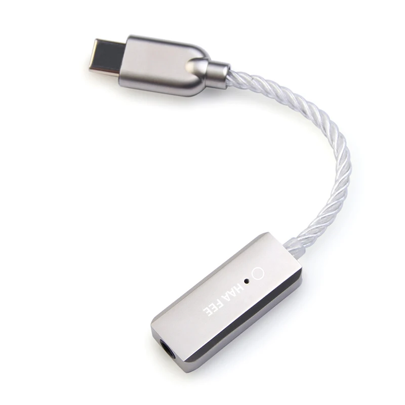 HAA FEE USB DAC Cable Portable Headphone Amplifier for Smartphone With ES9281AC 32bit/768kHz DSD512 MQA |