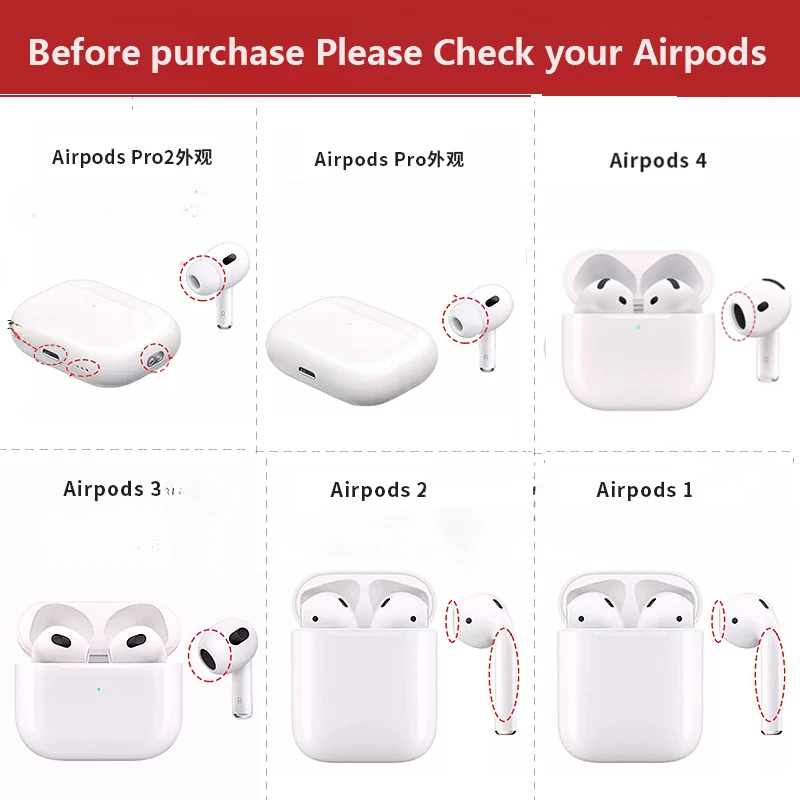 Силиконовый защитный чехол Milo Lying Panda для AirPods 4/Pro 1/2/3