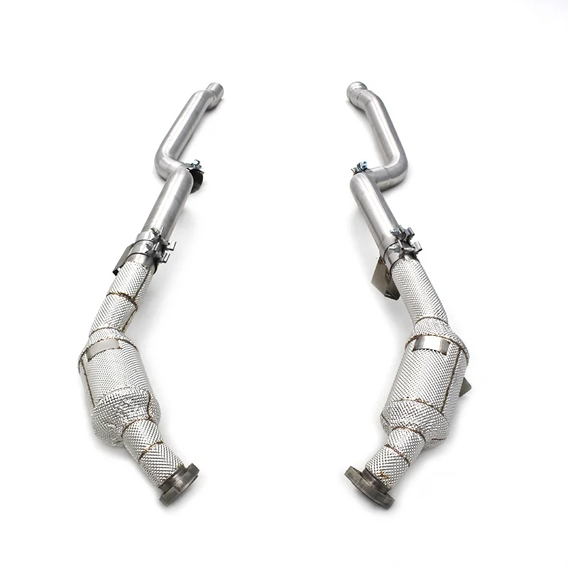 

Head Section High flow Pipes Exhaust Pipes branch downpipe Exhaust Pipe with catalyst For Mercedes-Benz E63 AMG 5..5T