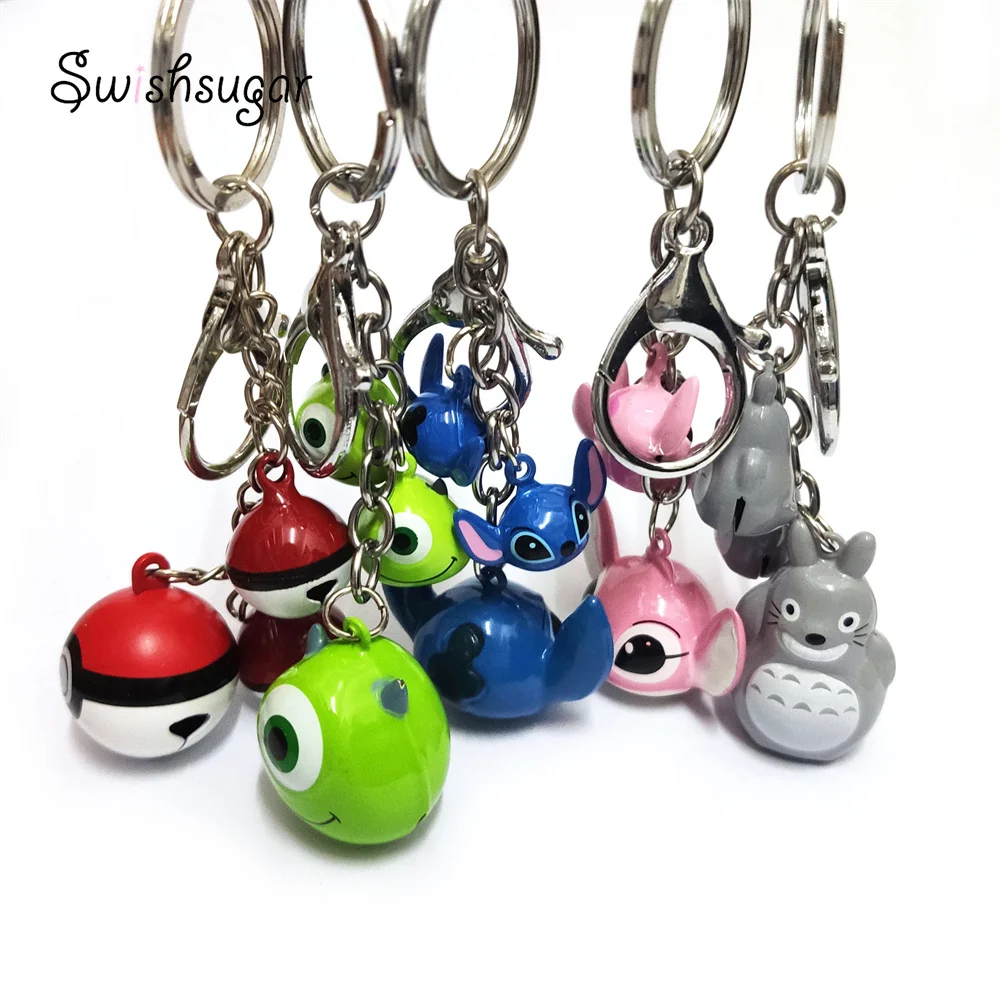 

Cartoon Animal Copper Bell Charms Keychain Ring Buckle Pendant Bells Jewelry Craft Findings Child Kids Bag Hanging Gift Flavor