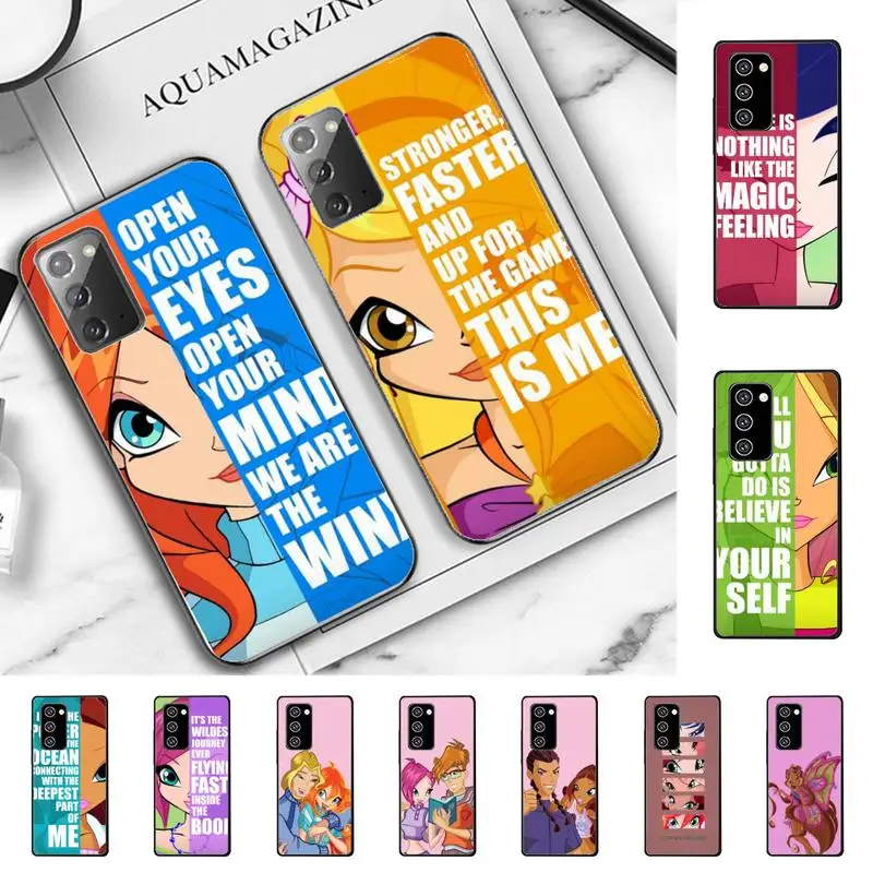 

Winxs clubs Phone Case for Samsung Note 5 7 8 9 10 20 pro plus lite ultra A21 12 72