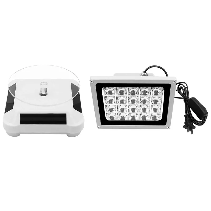 

UV Resin Curing Lamp Stereo Photosensitive Resin 405 NM 20W DIY Curing Shell With 360 Degree Rotating Bracket US Plug