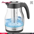 Чайник Pioneer KE802G черный, серебристый