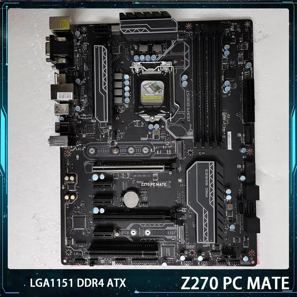 

Z270 PC MATE для Msi LGA1151 DDR4 64G M.2 * 2 USB3.1 SATA3 * 6 ATX настольная материнская плата Высокое качество Быстрая доставка