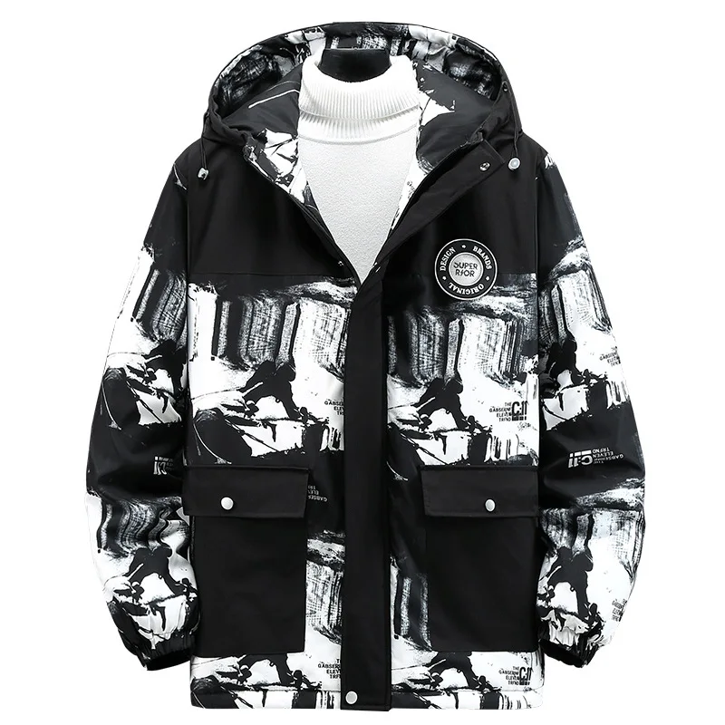 

New Arrival Fahsion Suepr Large Winter Men's Warm Cotton Padded Jacket Hooded Coat Plus Size 4XL 5XL 6XL 7XL 8XL 9XL 10XL