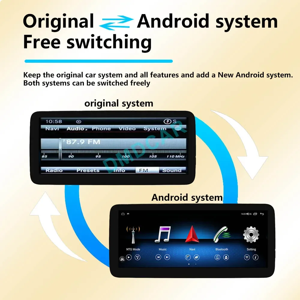 Мультимедийный видеоплеер MTK7862 4G BT 8 + 64 Гб/10 25 ГБ 128 дюймов Android 13 для Mercedes Benz G-Class W461