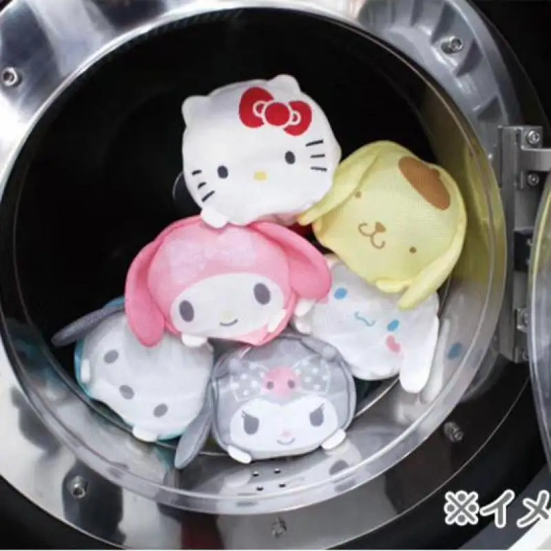 

Kawaii Sanrio Accessories Hello Kittys Cinnamoroll Mymelody Kuromi Cartoon Cute Protective Bag for Machine Wash Anime Toys Gift