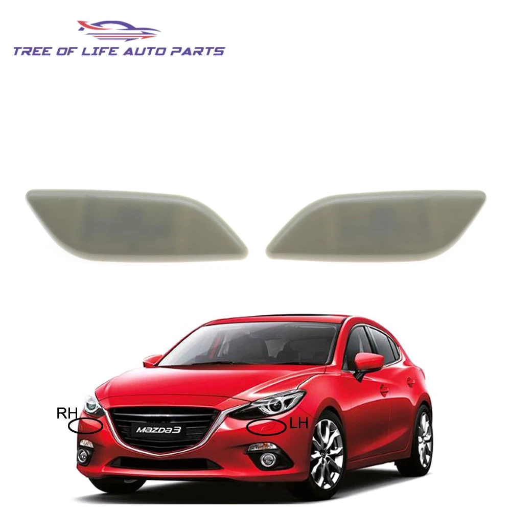 Headlight Washer Spray Nozzle Jet Cover Cap For Mazda 3 Axela Bn Bm 2013 2014 2015 2016