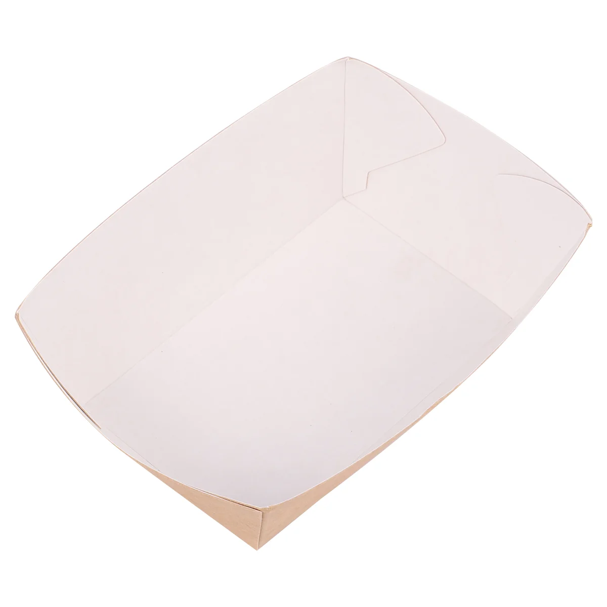

100 шт. Одноразовый бумажный поднос для подачи пищи, коробка из крафтовой бумаги для выноса, лодочная коробка для закусок, лоток для хранения картофеля фри, курицы