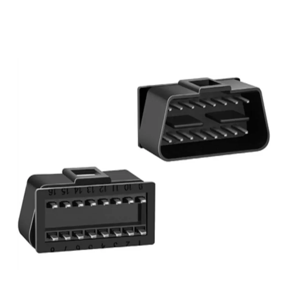 J1962M 12V 24V Nickel-plated Adapter for Car Truck Diagnostic Interface Plug Automotive OBD2 16-pin Male Connector OBDII 16Pin