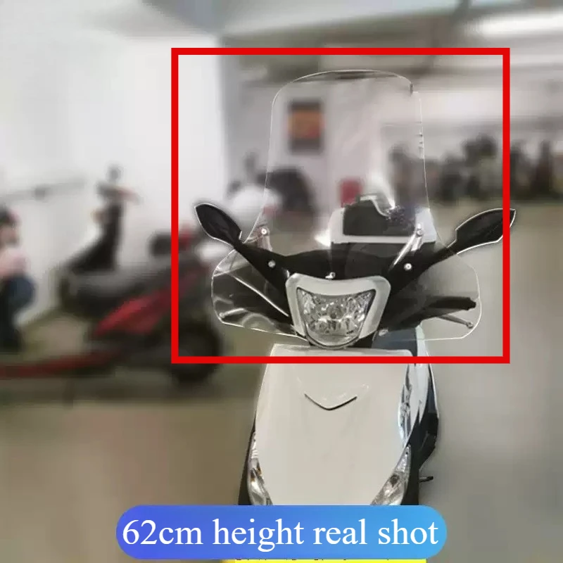 Фото Ветровое стекло для мотоцикла Qingqi Suzuki UU125 Youyou, модифицированное, увеличенное, аксессуар для защиты от ветра №4