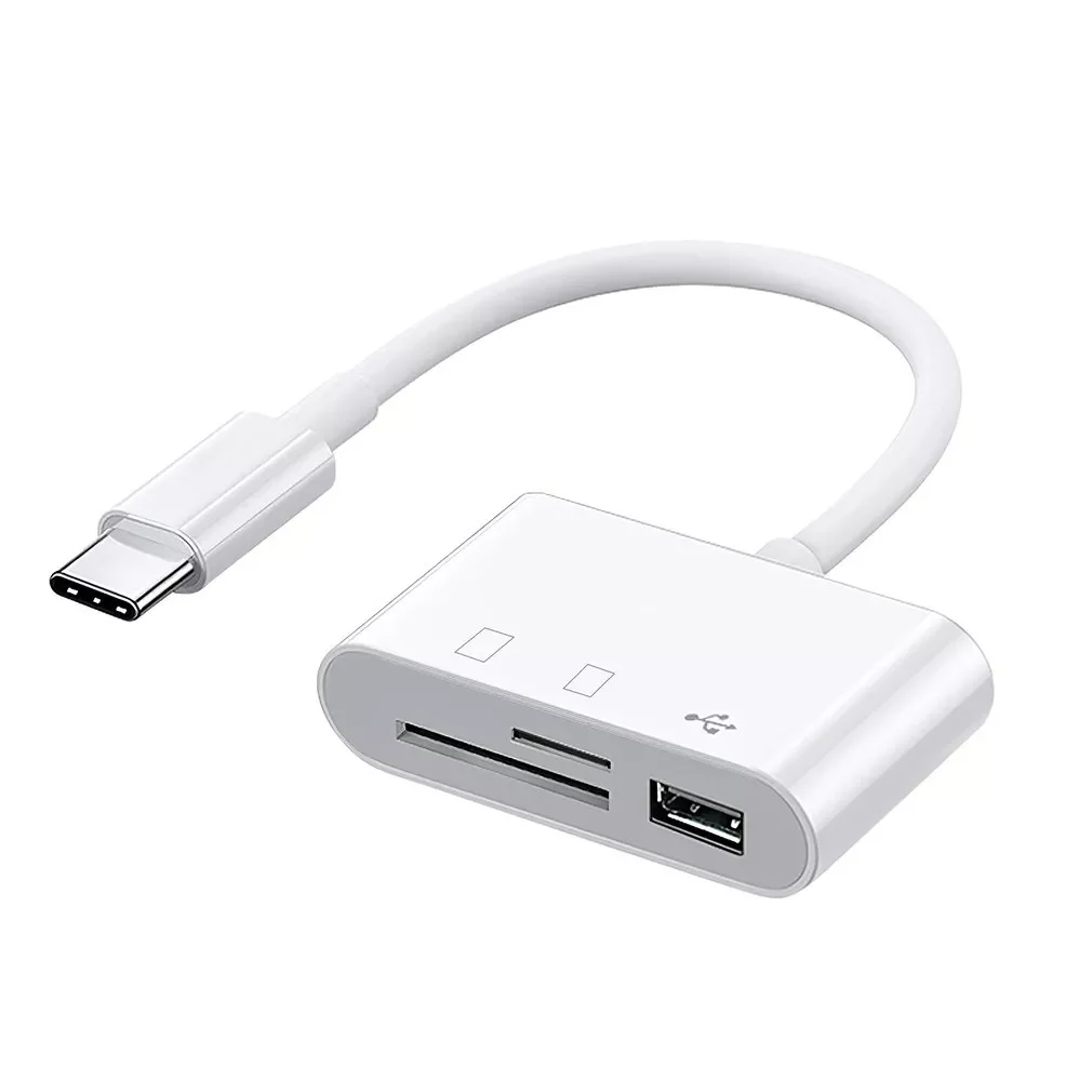 

3 in 1 Type C/Mirco to SD/TF Memory Card Reader, Type C to SD Card Reader OTG HUB Adapter for MacBook Camera Android