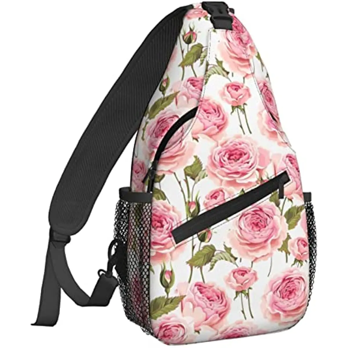

Акварельный Цветочный Рюкзак-слинг с розами, нагрудная сумка, сумка через плечо, сумка для спортзала, велоспорта, путешествий, пешего туризма, повседневный рюкзак для мужчин и женщин