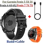 Ремешок на запястье для Garmin Fenix5 5X 5S Fenix 6X 6 6S, ремешки для часов, быстрый кабель для Garmin Fenix7 7x7s, зарядное устройство для браслета