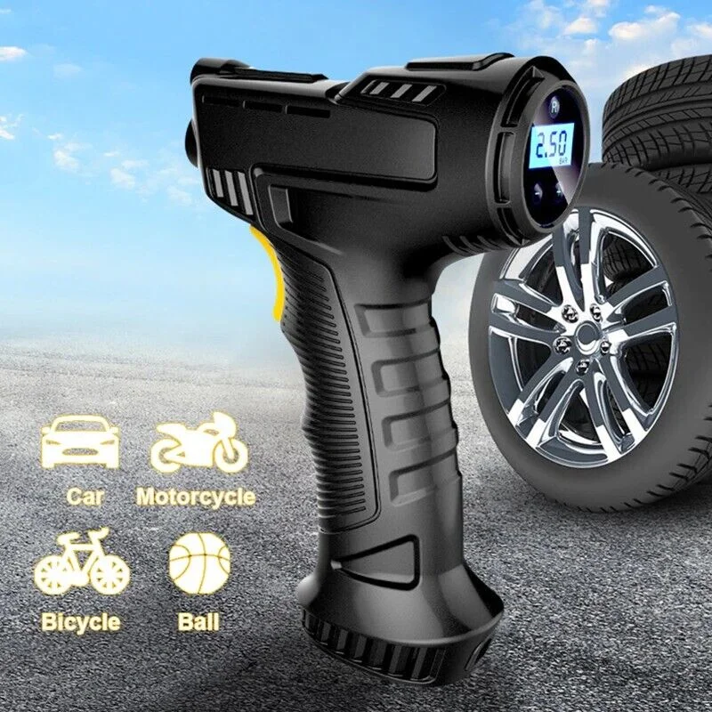 

[Flash Deal]Car Air Pump Inflator Portable Travel Bike Bicycle Vehicle Compressor Gun[US Stock]