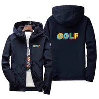 mens jacket springsummer fashion golf print slim top mens casual baseball navigator zipper jacket mens jacket plus size