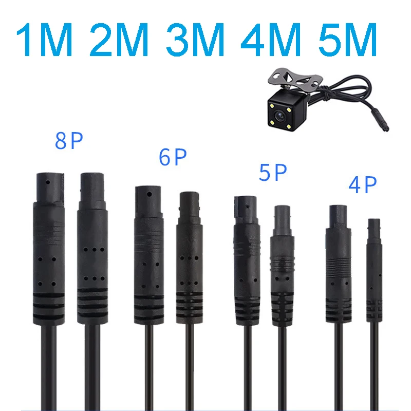 

4-контактный 5-контактный удлинитель для камеры заднего вида HD-тахограф для автомобильного видеорегистратора