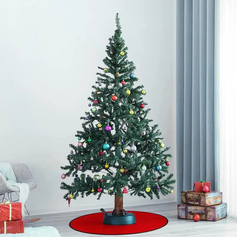 Двусторонний коврик для рождественской елки водонепроницаемый круглый защитный