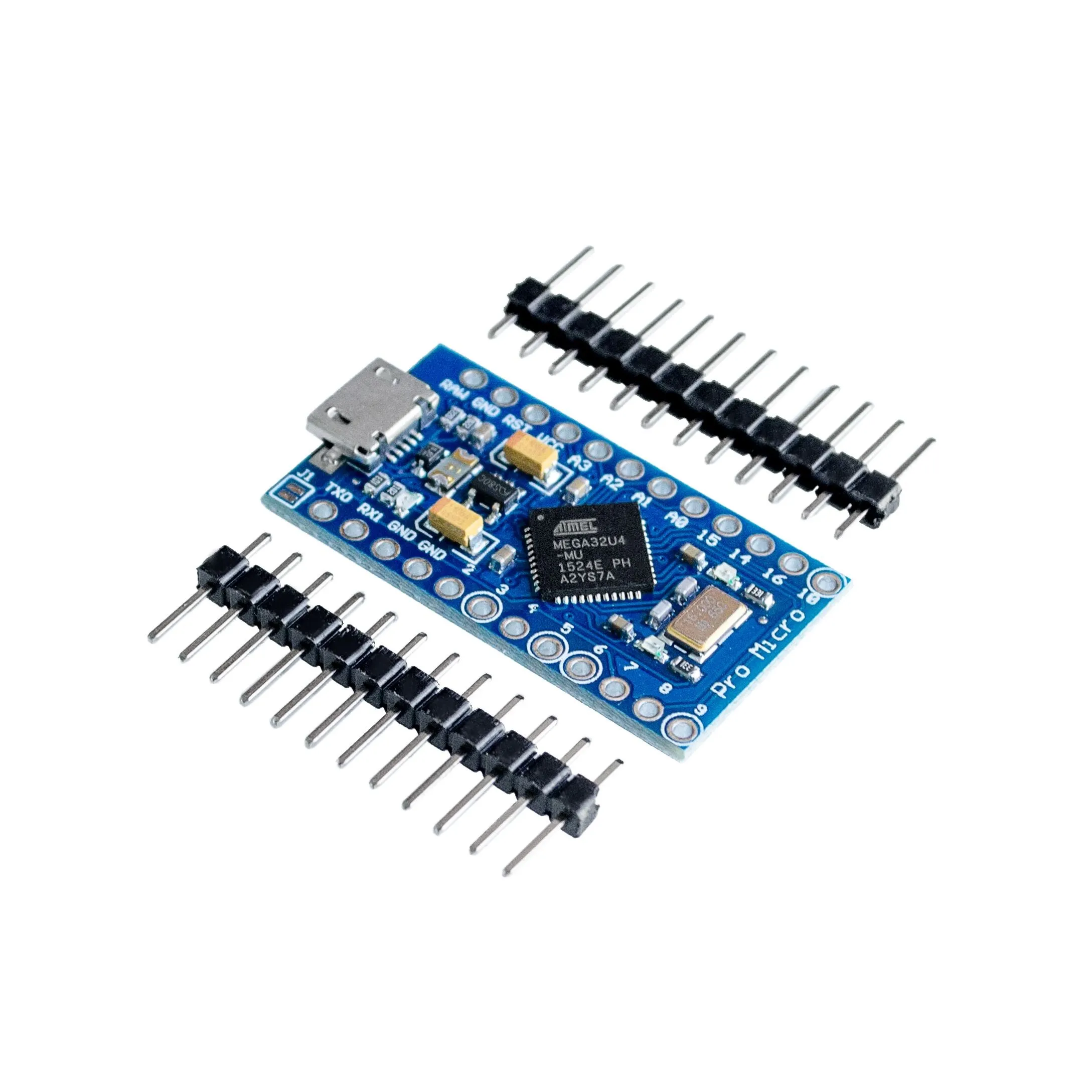 10 шт./лот New Pro Micro для arduino ATmega32U4 5 В/16 МГц модуль с 2-рядным штырьковым разъемом Leonardo