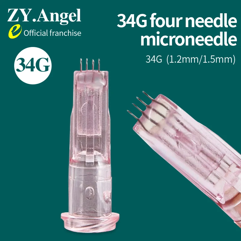 Medical Disposable 34G1 2 / 1.5 Four Needle Crystal Multi Needle Superfine Beauty Injection Single Independent Sterile Packaging