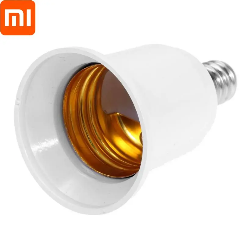 

XIAOMI E14 To E27 Lamp Bulb Socket Base Holder Converter 110v 220V Light Adapter Conversion Fireproof Home Room Lighting