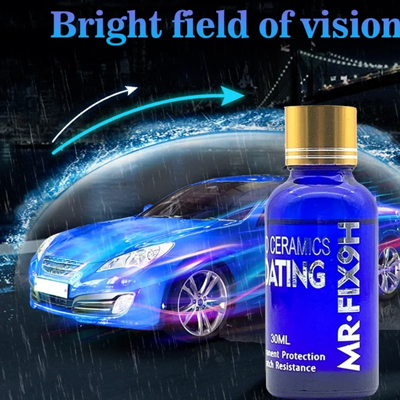 

30ml 9H Car Liquid Ceramic Coat Hydrophobic Glass Coating Motocycle Paint Care Anti-scratch Auto Detailing Glasscoat Car Polish