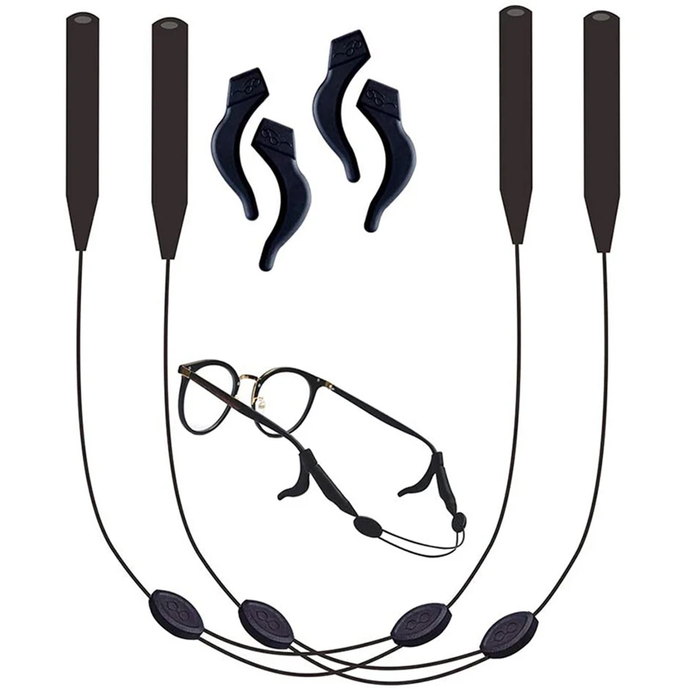 

Unisex Glasses Strap String Holder Set Simple Masks Lanyard Chain Sunglasses Chain With Ear Hook Sleeve Glasses Accessories