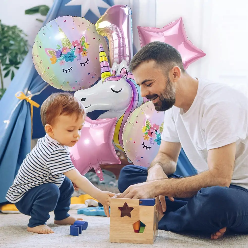 Единорог воздушный шар единорог украшения для дня рождения детские девочек