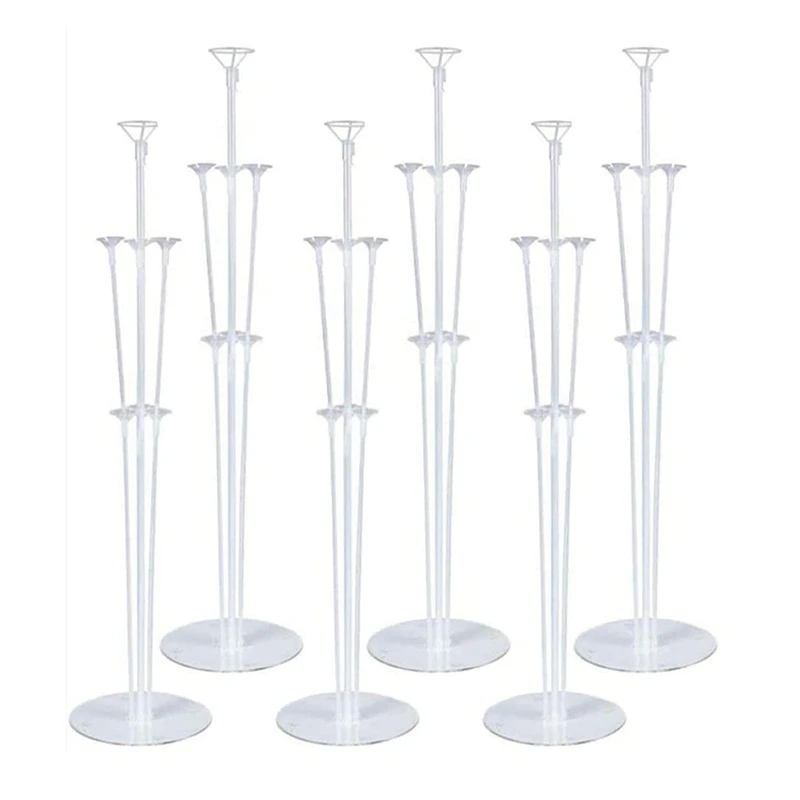 

Uclio Balloon Stand 6 Sets Of Balloon Holders With Plastic Stand, Reusable For Birthday Party And Wedding Celebration