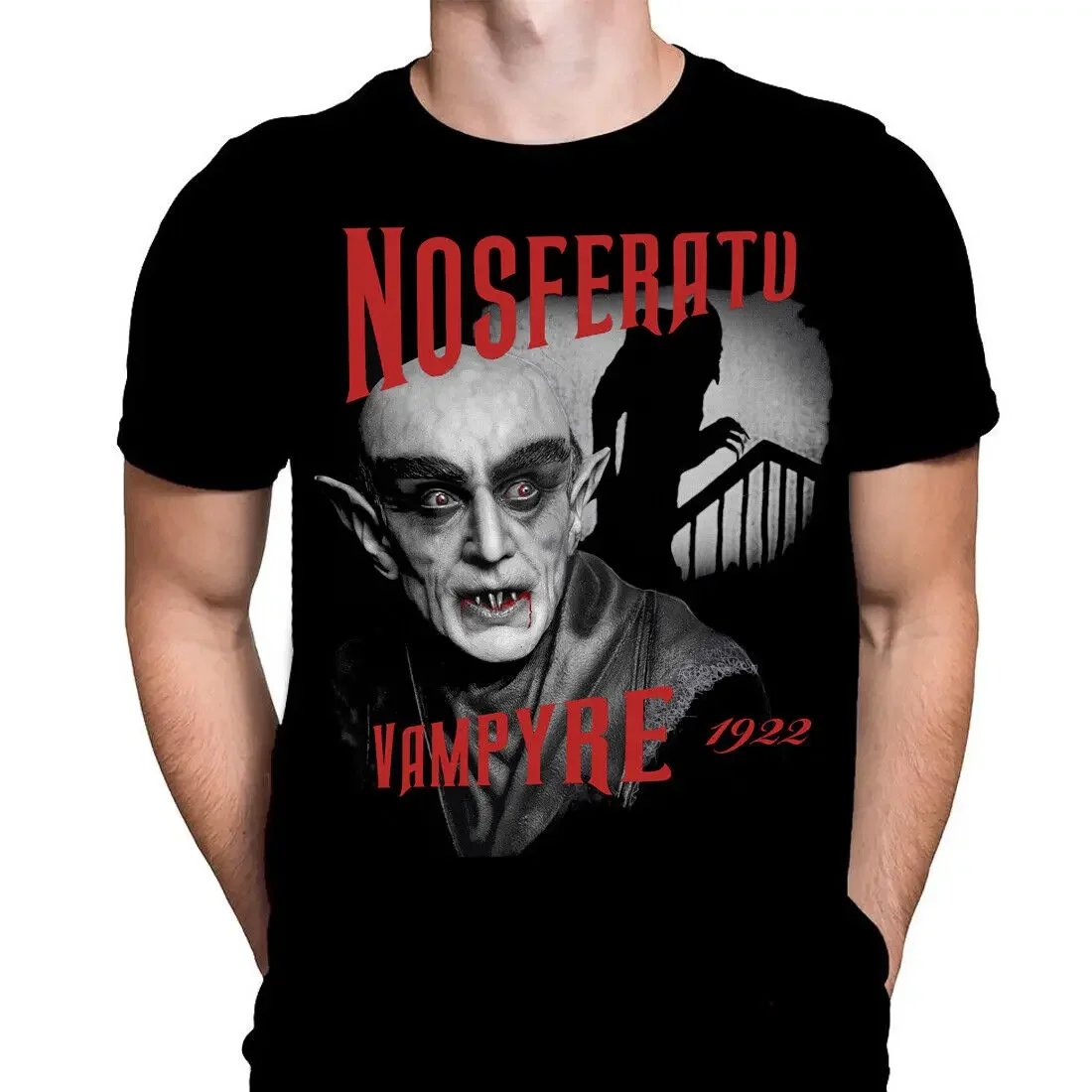 NOSFERATU 1922 футболка классические Ужасы вампиры клыки Готический Дракула
