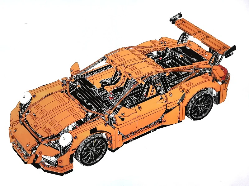 90089 2728 шт. Детский конструктор совместимый с 42056 20001 3368B 3368C