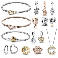 2022 new hot fashion fit original pandora argent 925 femme diy puzzle charms love beadeds handmade custom bracelets jewelry