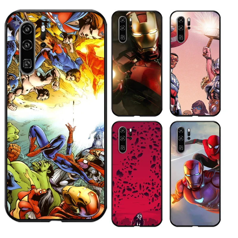 

Marvel Iron Man Phone Cases For Huawei Honor P20 P20 Lite P20 Pro P30 Lite Huawei Honor P30 P30 Pro Soft TPU Funda